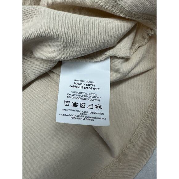The Nike Tee Womens Small NSW Tan‎ Boxy Fit Cotton Graphic T-Shirt - Picture 5 of 6